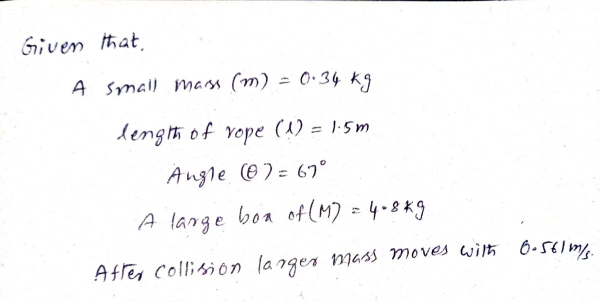 Physics homework question answer, step 1, image 1